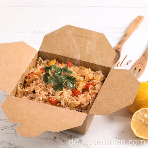 Professionelle Papier Lunchbox Salat Take Away Box